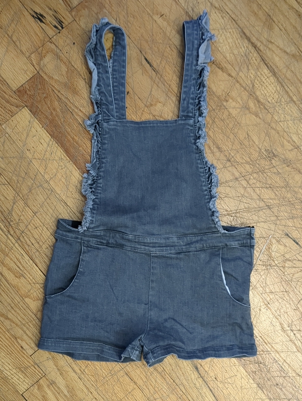 Grey Overall Shorts